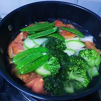 无油低脂:“绿肥红瘦”豆腐汤的做法图解7