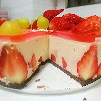 草莓酸奶慕斯蛋糕的做法图解21