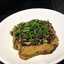 香椿肉末焖豆腐
