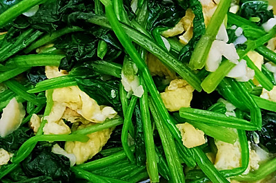 菠菜炒鸡蛋