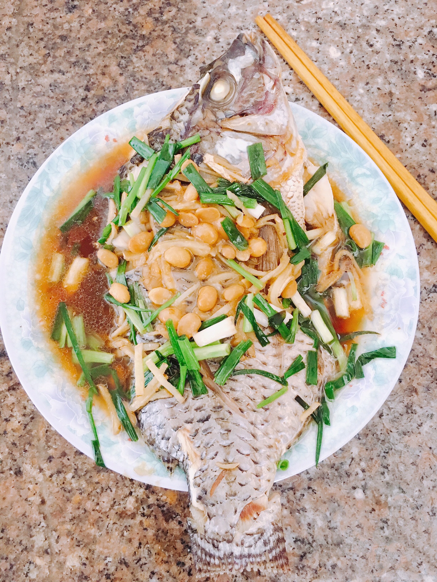 Steamed tilapia