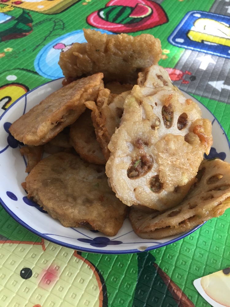 莲菜肉盒
