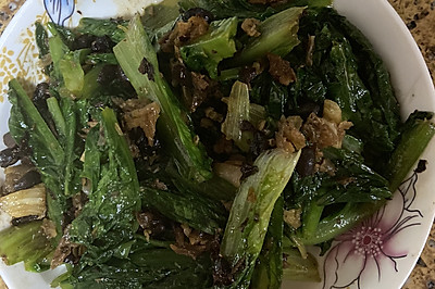 豆豉鲮鱼炒油麦菜