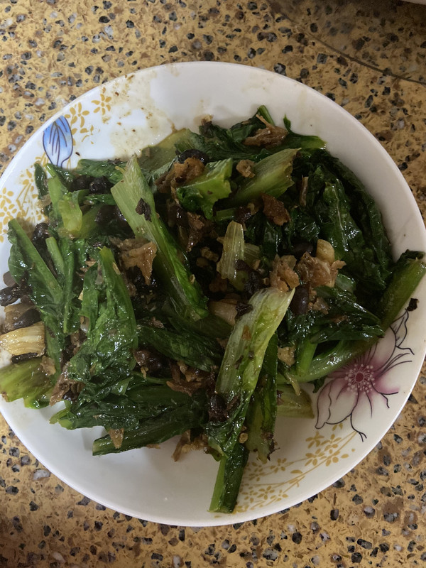 豆豉鲮鱼炒油麦菜