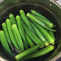 凉拌秋葵的做法图解2