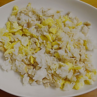 鸡蛋鸡丝米饭团的做法图解3