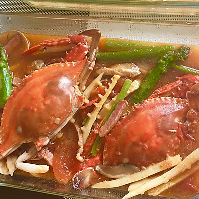 梭子蟹文蛤汤