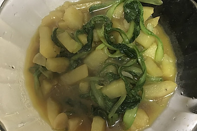 小白菜炖土豆
