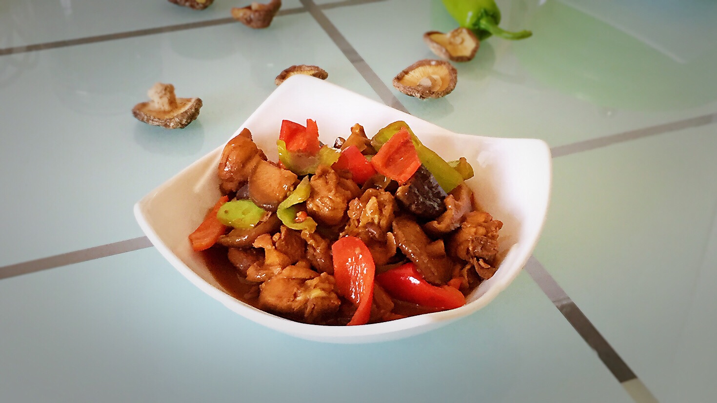 Braised chicken