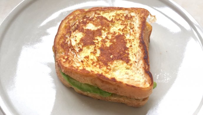 简单快速健康---牛油果法式软煎吐司西多士（平底锅）