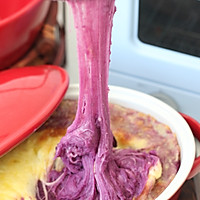 紫薯新吃法！芝士焗紫薯泥：的做法图解8