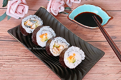 鳗鱼紫菜包饭寿司卷，简单易做