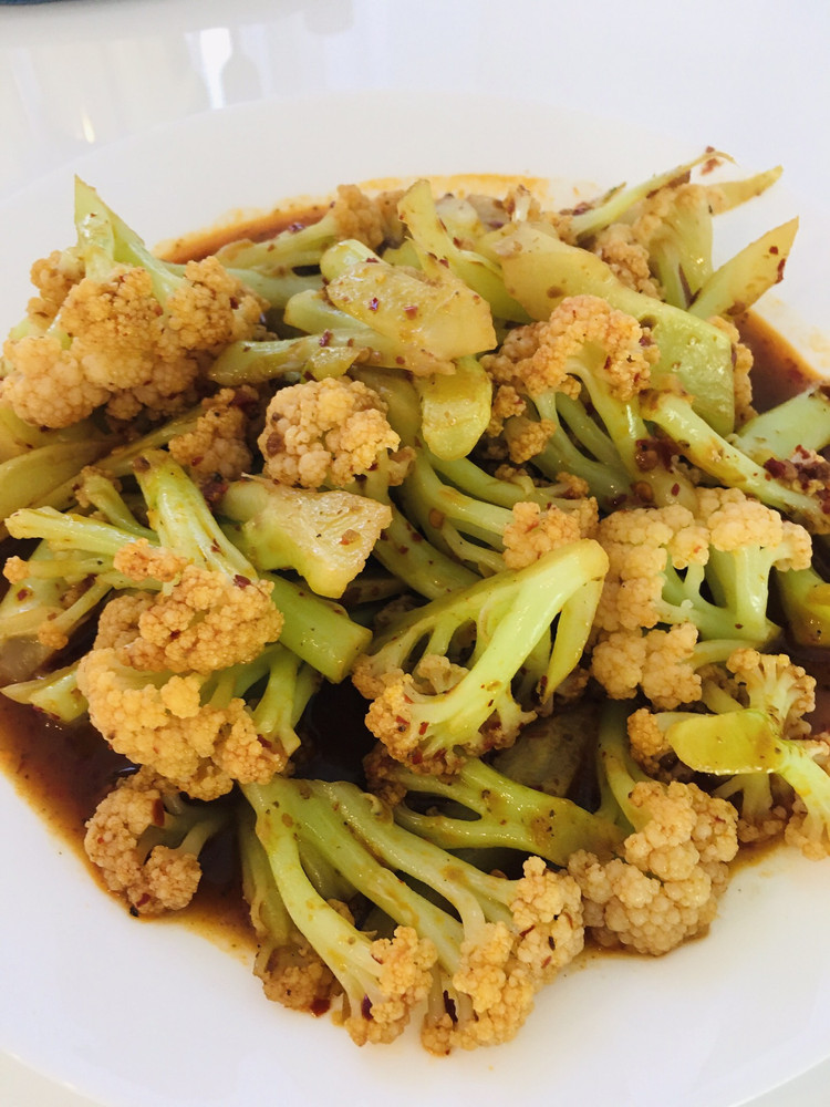 麻辣炒花菜（家常菜）的做法