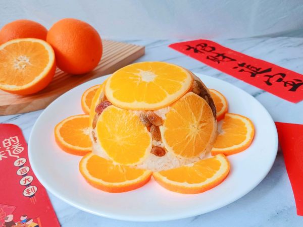 橙香八宝饭