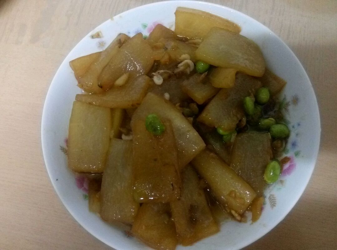 冬瓜虾皮毛豆