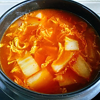 韩式辣白菜嫩豆腐汤的做法图解6