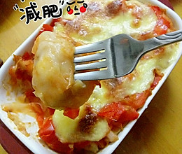 芝士番茄焗饺子千层面的做法