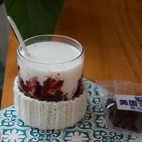 #蓝莓怎么吃#蓝莓紫米牛奶的做法图解1