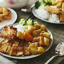 咖喱鸡排饭【炸鸡排】