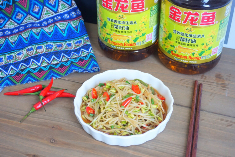 酸辣豆芽的做法