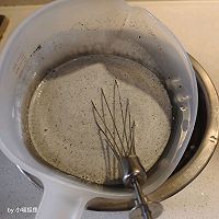 可可爱爱的黑芝麻布丁的做法图解4