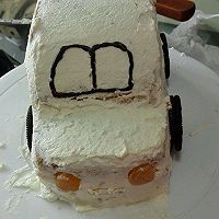 不用色素的汽车蛋糕的做法图解7