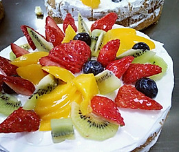 【超级简单新手必学西点】水果裸蛋糕！的做法