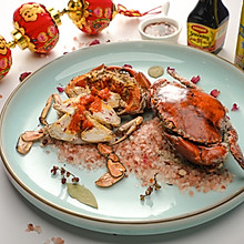年菜 | 美极玫瑰海盐焗膏蟹