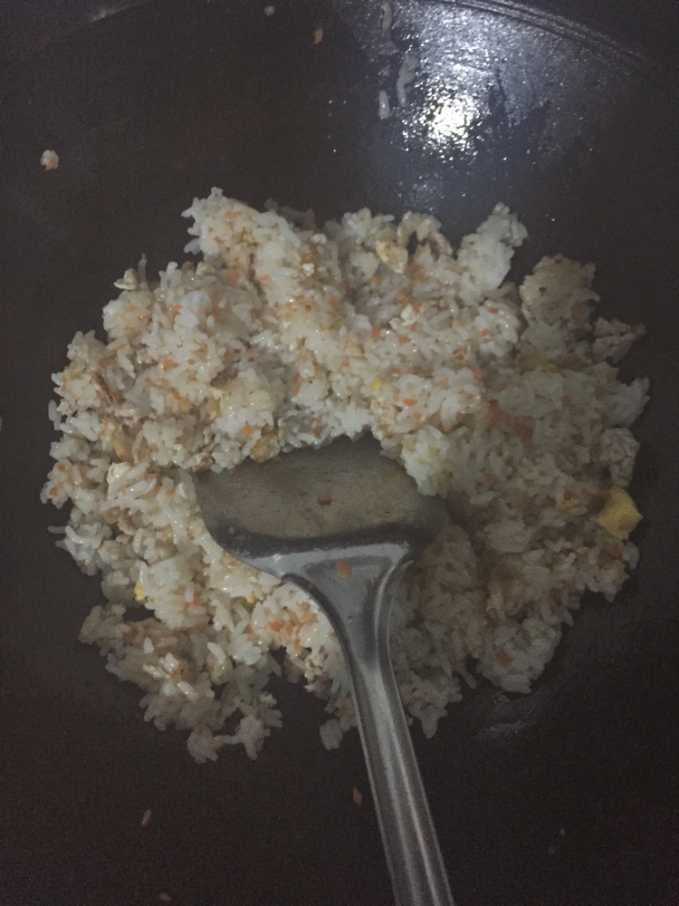 蔬菜肉末炒饭的做法图解4