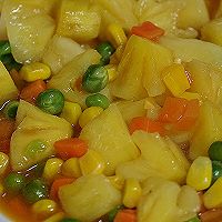 #打工人的健康餐#健康低脂的家常下饭菜--菠萝炒杂菜的做法图解7