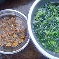 菠菜蚬子的做法图解1