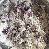 紫薯糯米饼的做法图解2