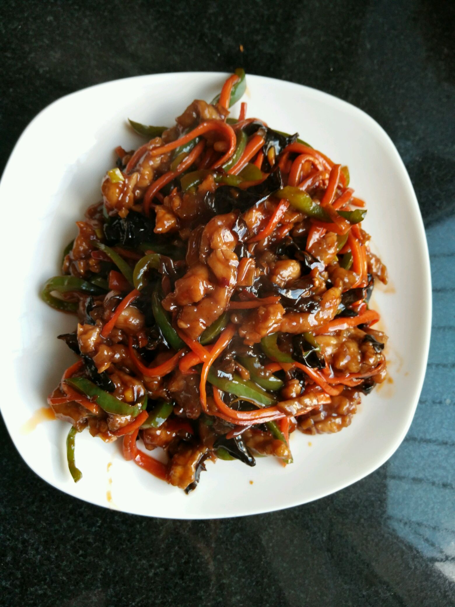 Home style fish flavored shredded pork