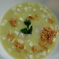 瑶池豆腐（咸蛋黄豆腐羹）的做法图解6