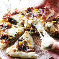 #2021趣味披萨组——芝香“食”趣#梅干菜披萨的做法图解19