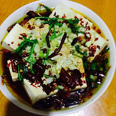 油泼豆腐