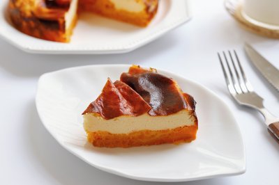 低脂红薯酸奶巴斯克蛋糕~