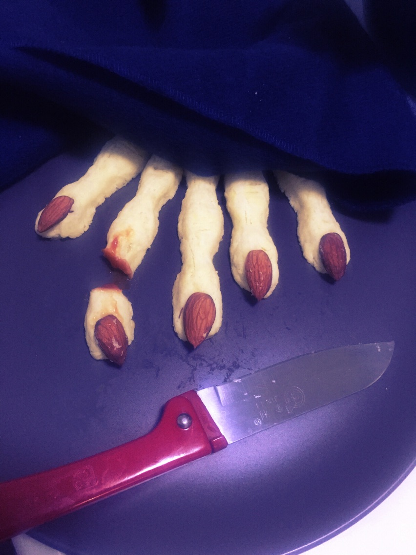 Halloween Witch finger biscuit