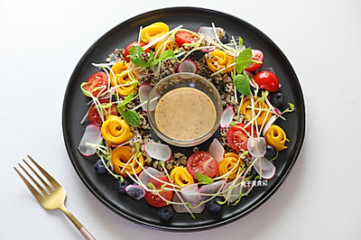 ⭐藜麦芒果沙拉花环⭐