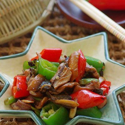 双色豉椒溜鳝片