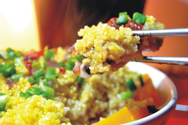 秋天的色彩----排骨蒸小米南瓜