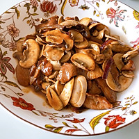 肉片炒口蘑的做法图解5