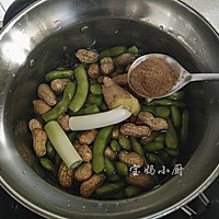 煮花生毛豆的做法图解4