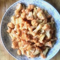 番茄炒花菜的做法图解5