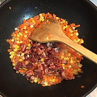 牛肉粒胡萝卜炒饭的做法图解5