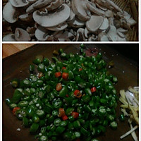 江湖菜系列：尖椒蘑菇的做法图解1
