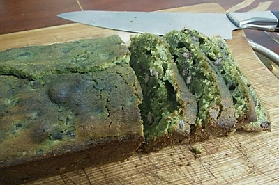 抹茶红豆磅蛋糕