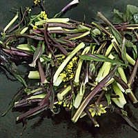 清炒紫菜苔的做法图解5