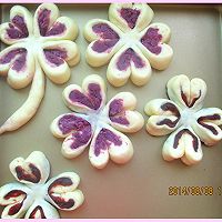 紫薯四叶草面包（中种法）#长帝烘培节#的做法图解11