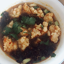 香菇肉末土豆西芹拉条子